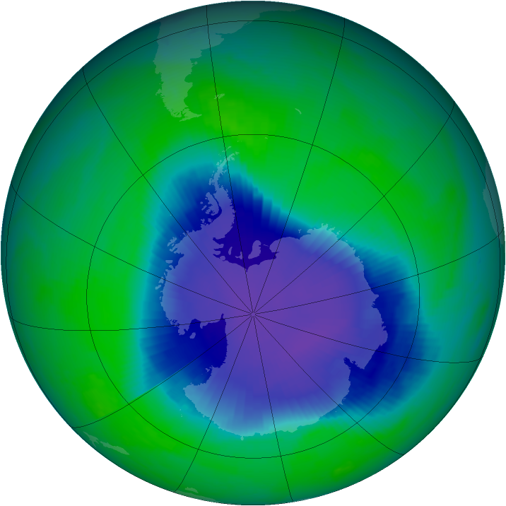 Ozone Map 1998-11-23